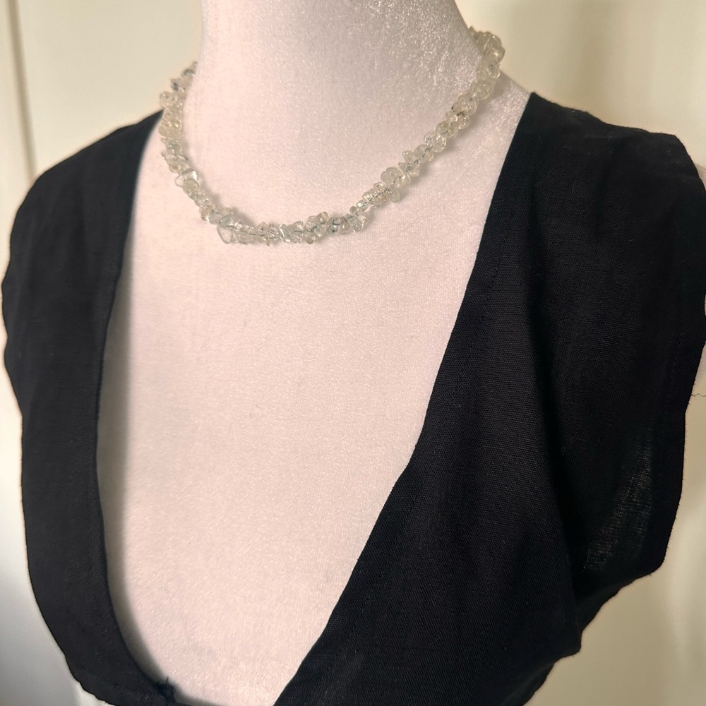 Elegant Clear Crystal Necklace